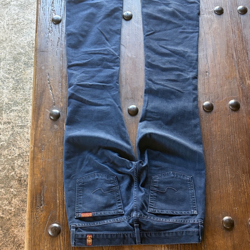 7 For All Mankind Dark Blue Flare Jeans - Picture 5 of 5